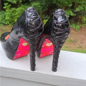 Betsey Johnson corset heels